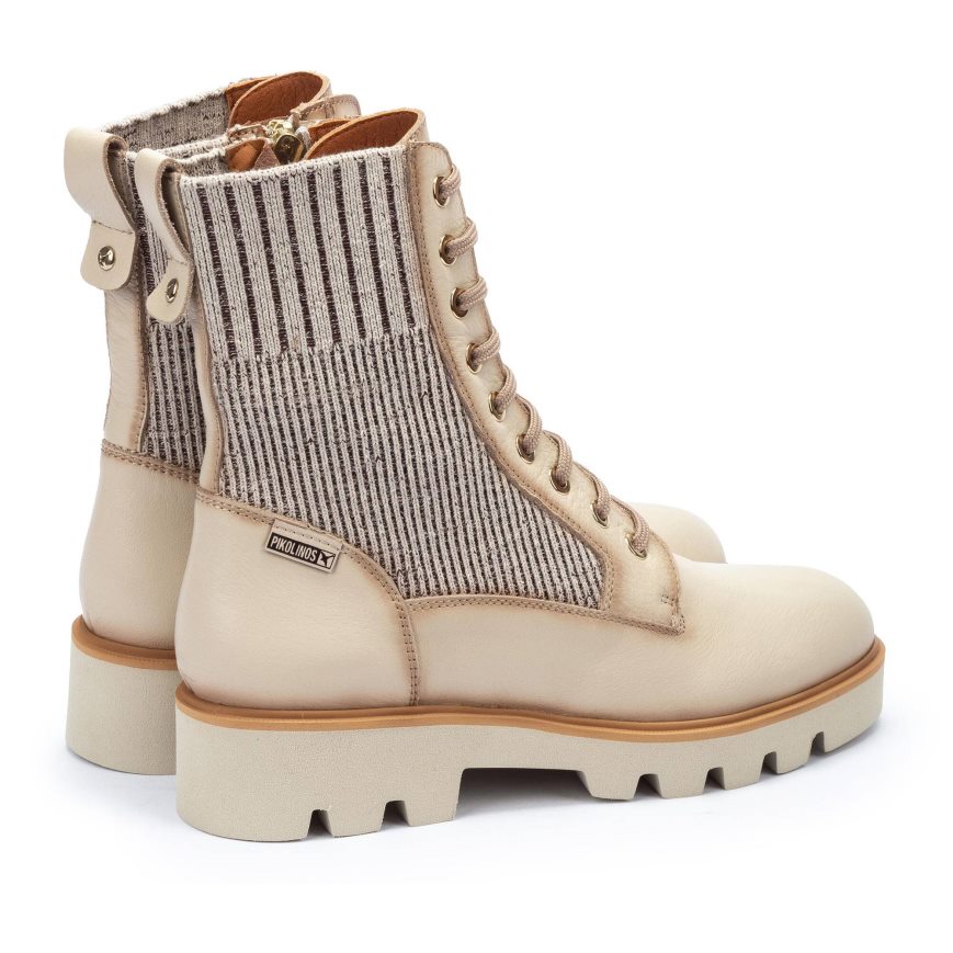 Women's Pikolinos SALAMANCA Ankle Boots Cream | NZ LQ78210